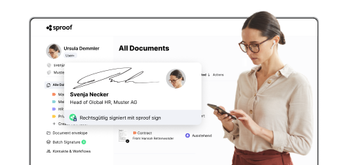 Digitale Signatur - sproof sign