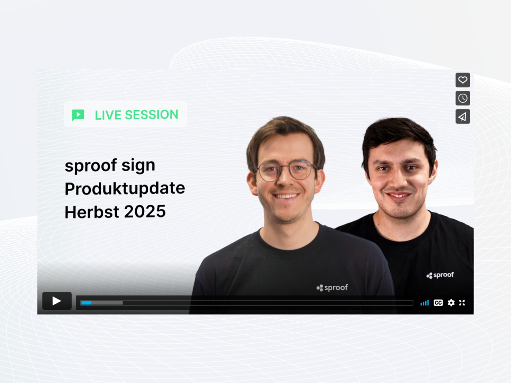 Titelbild sproof sign Produktupdate Herbst 2025 Deutsch