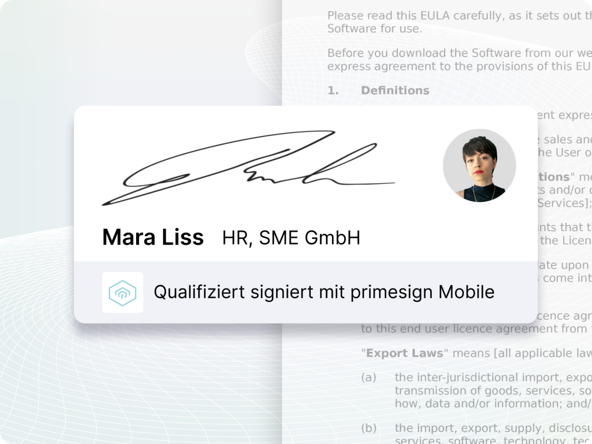 Digitale Signatur - primesign