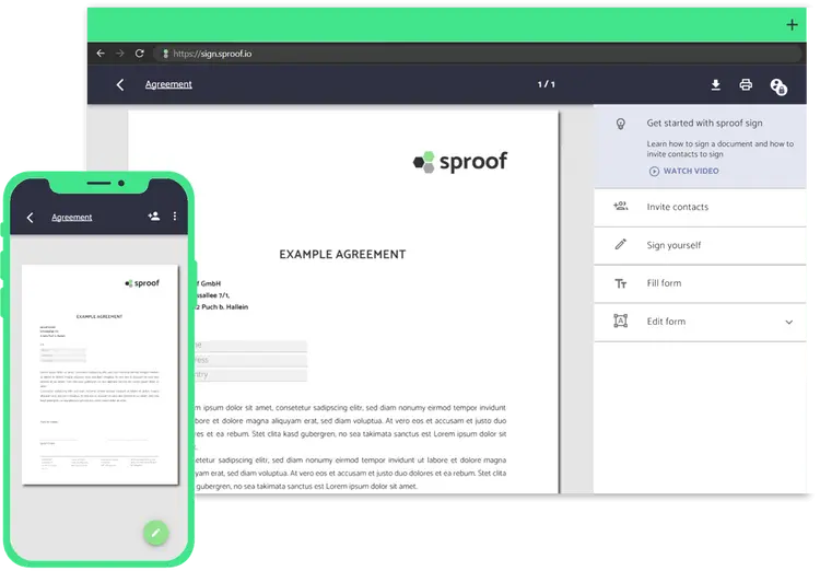 Sample Agreement sproof