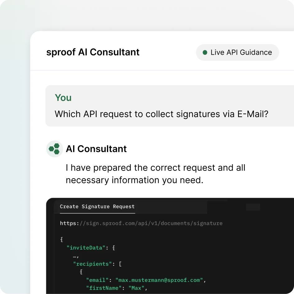 sproof AI Consultant