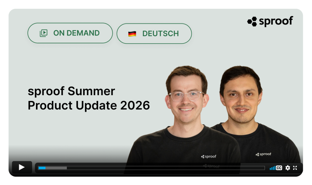 sproof Summer Product Update
